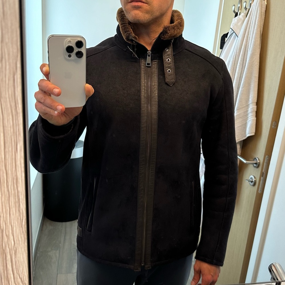 Overland Sheepskin jacket, mens, size 40 (M)